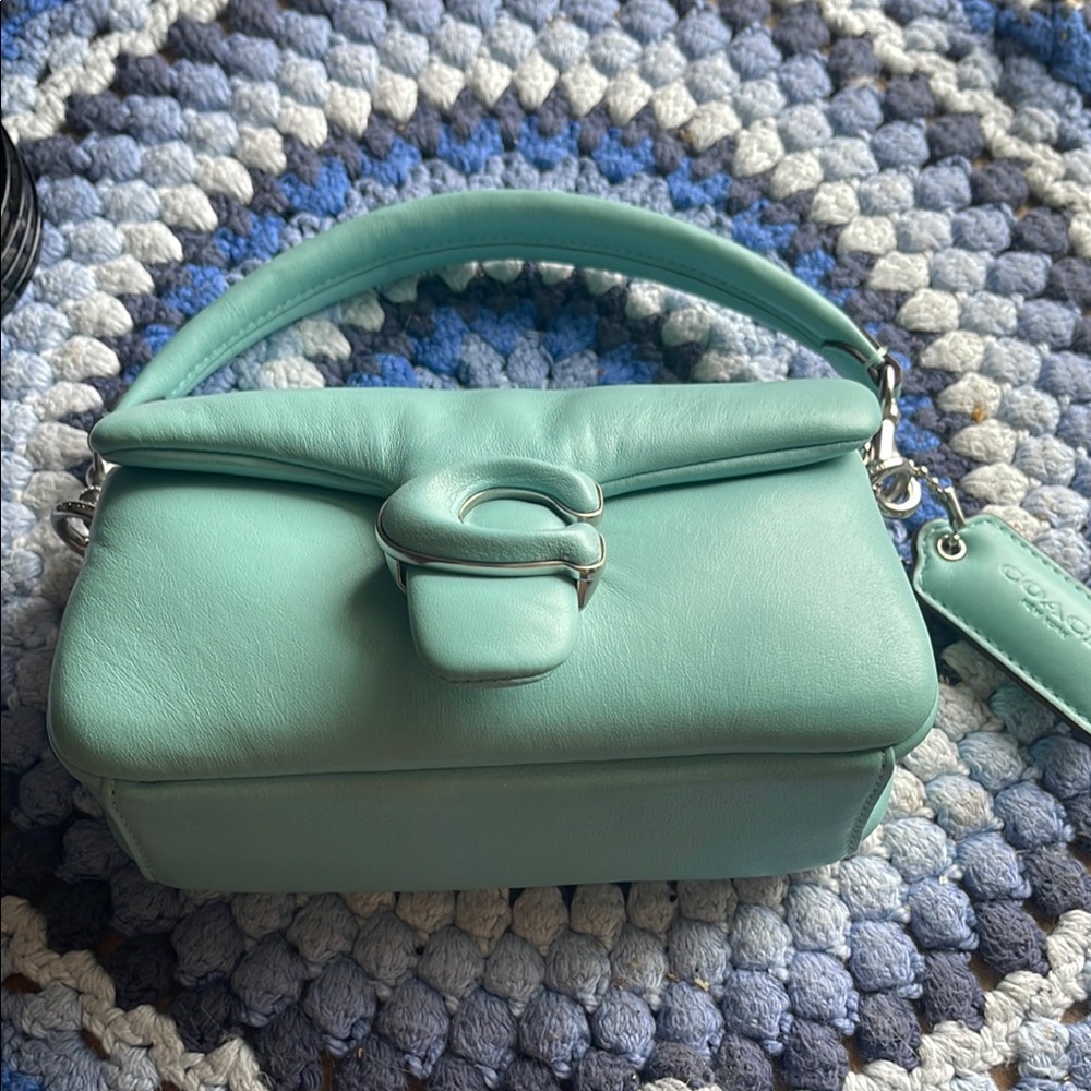 Coach Green Mini Bag with Structured Design